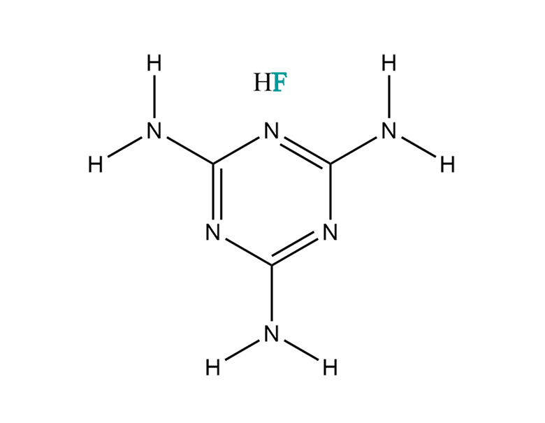 Melamine hydrogen flouride